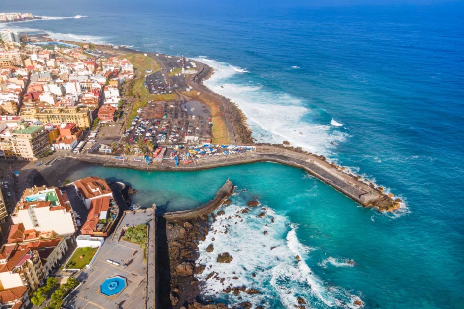 Luftaufnahme von Puerto de la Cruz